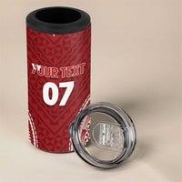 Personalized Mate Maa Tonga Rugby 4 in 1 Can Cooler Tumbler Ofa Atu Tonga