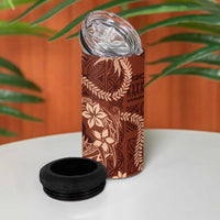 Hawaii Plumeria 4 in 1 Can Cooler Tumbler Hau'oli la Makuahine Sunburned