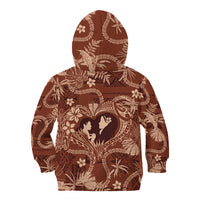 Hawaii Plumeria Kid Hoodie Hau'oli la Makuahine Sunburned LT7 - Polynesian Pride