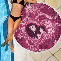 Hawaii Plumeria Beach Blanket Hau'oli la Makuahine Rosy LT7 - Polynesian Pride