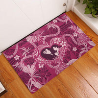 Hawaii Plumeria Blanket Hau'oli la Makuahine Rosy LT7 Pink - Polynesian Pride