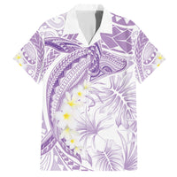 Polynesia Humpback Whale Hawaiian Shirt Tropical Plumeria Lavender LT7 Lavender - Polynesian Pride