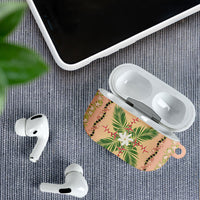 Hawaii Quilt Inspired Collection Aloha Flowers AirPods Case Maile - Kukui Nut Lei