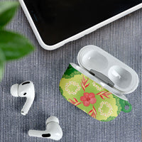 Hawaii Quilt Inspired Collection Aloha Flowers AirPods Case Plumeria - Ti Leaf Lei