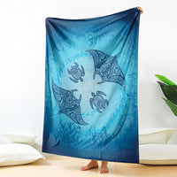 Hawaii Quilt Inspired Collection Aloha Sea Blanket Manta Ray and Turtles