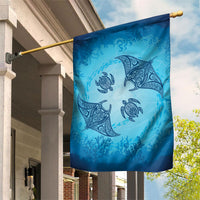 Hawaii Quilt Inspired Collection Aloha Sea Garden Flag Manta Ray and Turtles