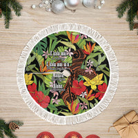 Mahalo Hawaii Ho'oponopono Pule Tree Skirt Polynesian Pattern Cross