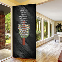 Hawaii Ka Pule a ka Haku Memorial Door Cover Flower Lei Cross - Black LT7 - Polynesian Pride