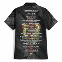 Hawaii Ka Pule a ka Haku Memorial Hawaiian Shirt Flower Lei Cross - Black LT7 - Polynesian Pride