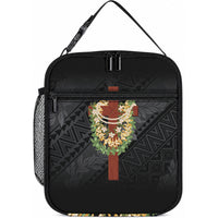 Hawaii Ka Pule a ka Haku Memorial Lunch Bag Flower Lei Cross - Black
