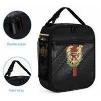 Hawaii Ka Pule a ka Haku Memorial Lunch Bag Flower Lei Cross - Black