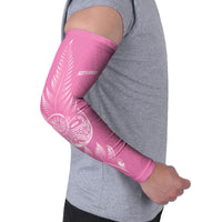 New Zealand Ta Moko Silver Fern Pink Arm Sleeves Taniko Taniwha Motifs
