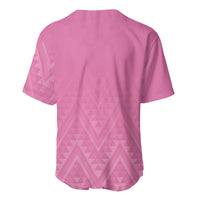New Zealand Ta Moko Silver Fern Pink Baseball Jersey Taniko Taniwha Motifs
