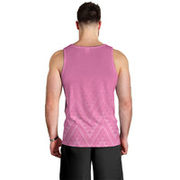 New Zealand Ta Moko Silver Fern Pink Men Tank Top Taniko Taniwha Motifs