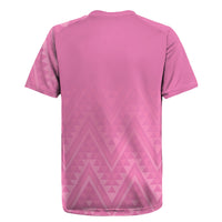 New Zealand Ta Moko Silver Fern Pink Rugby Jersey Taniko Taniwha Motifs