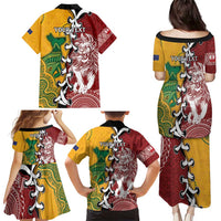 Mate Ma'a Tonga Vs Australia Rugby Personalized Family Matching Puletasi and Hawaiian Shirt Special Mascots