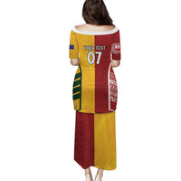 Australia - Tonga Rugby Custom Puletasi Minimalist Dynamic