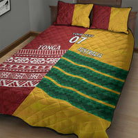 Australia - Tonga Rugby Custom Quilt Bed Set Minimalist Dynamic