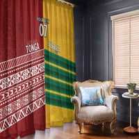 Australia - Tonga Rugby Custom Window Curtain Minimalist Dynamic