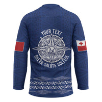Queen Salote College 100 Years Anniversary Personalized Hockey Jersey Tonga QSC Royal Blue - Polynesian Pride