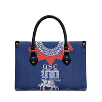 Queen Salote College 100 Years Anniversary Leather Bag Tonga QSC Royal Blue - Polynesian Pride