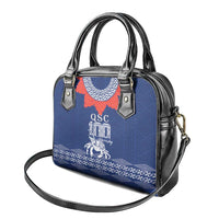 Queen Salote College 100 Years Anniversary Shoulder Handbag Tonga QSC Royal Blue - Polynesian Pride