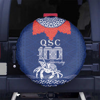 Queen Salote College 100 Years Anniversary Spare Tire Cover Tonga QSC Royal Blue - Polynesian Pride