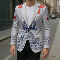 Queen Salote College 100 Years Anniversary Personalized Blazer Tonga QSC White - Polynesian Pride