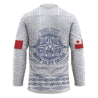 Queen Salote College 100 Years Anniversary Personalized Hockey Jersey Tonga QSC White - Polynesian Pride
