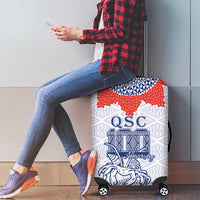 Queen Salote College 100 Years Anniversary Luggage Cover Tonga QSC White - Polynesian Pride