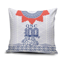 Queen Salote College 100 Years Anniversary Pillow Cover Tonga QSC White - Polynesian Pride
