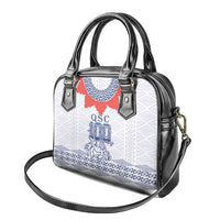 Queen Salote College 100 Years Anniversary Shoulder Handbag Tonga QSC White - Polynesian Pride