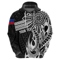 Personalised Philippines Hoodie Tribal Sun LT7 - Polynesian Pride