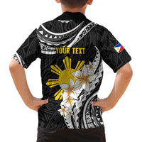 Personalised Philippines Tribal Family Matching Puletasi Dress and Hawaiian Shirt Mix Plumeria LT7 - Polynesian Pride