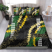 Hawaii Aloha Kakau Bedding Set Puakenikeni and Maile Lei Twist