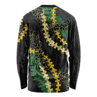 Hawaii Puakenikeni - Maile Lei Long Sleeve Shirt Obsidian Black