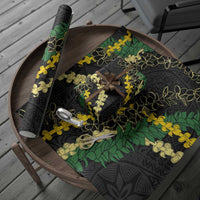 Hawaii Puakenikeni - Maile Lei Wrapping Paper Obsidian Black