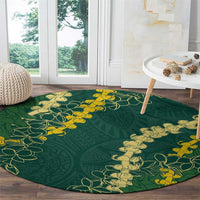 Hawaii Puakenikeni - Maile Lei Round Carpet Sage Green