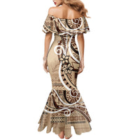 Samoa Siapo Classic Motif Mermaid Dress Manuia le tutoatasi o Samoa Independence LT7 - Polynesian Pride