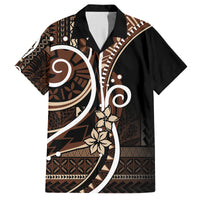 Samoa Siapo Classic Motif Family Matching Puletasi and Hawaiian Shirt Manuia le tuto’atasi o Samoa Independence Black Style