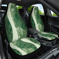 Polynesian Tribal Pattern Patchwork Picturesque Car Seat Cover Sage Green