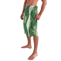 Polynesian Tribal Pattern Patchwork Picturesque Lavalava Sage Green