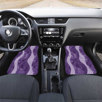 Polynesian Tribal Pattern Patchwork Picturesque Car Mats Deep Violet