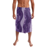 Polynesian Tribal Pattern Patchwork Picturesque Lavalava Deep Violet