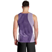 Polynesian Tribal Pattern Patchwork Picturesque Men Tank Top Deep Violet