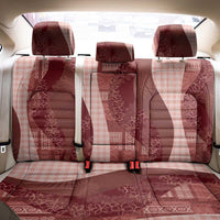 Polynesian Tribal Pattern Patchwork Picturesque Back Car Seat Cover Crimson