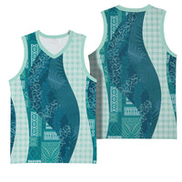 Polynesian Tribal Pattern Patchwork Picturesque Basketball Jersey Oceanic