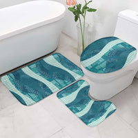 Polynesian Tribal Pattern Patchwork Picturesque Bathroom Set Oceanic