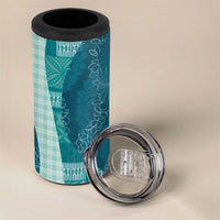 Polynesian Tribal Pattern Patchwork Picturesque 4 in 1 Can Cooler Tumbler Oceanic
