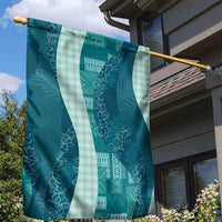Polynesian Tribal Pattern Patchwork Picturesque Garden Flag Oceanic